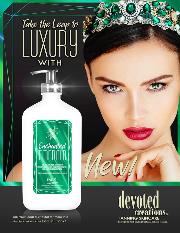 Devoted Creations Enchanted Emerald Moisturizer - Brilliance Boosting 4K Body Hydrator with Captivating Collagen, Exuberant Electrolytes & Royal Raspberry Antioxidant Blend 18.25 oz.