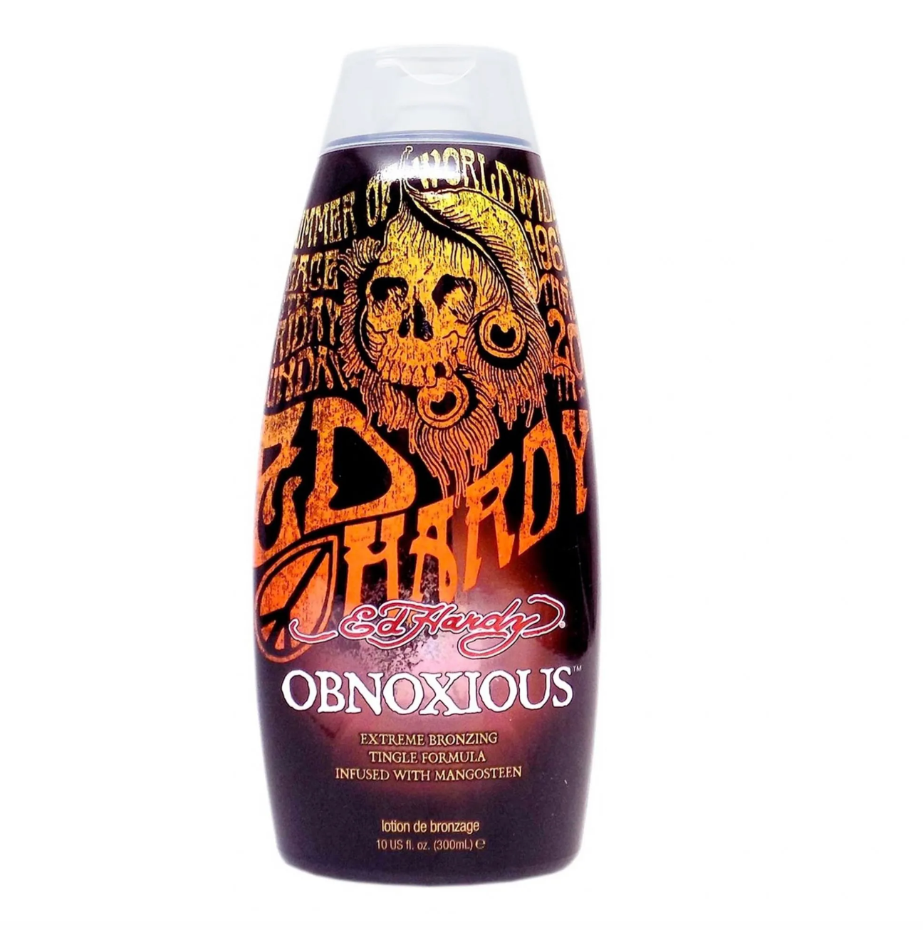 Ed Hardy Obnoxious Extreme Bronzer Tingle Tanning Lotion, 10 oz.
