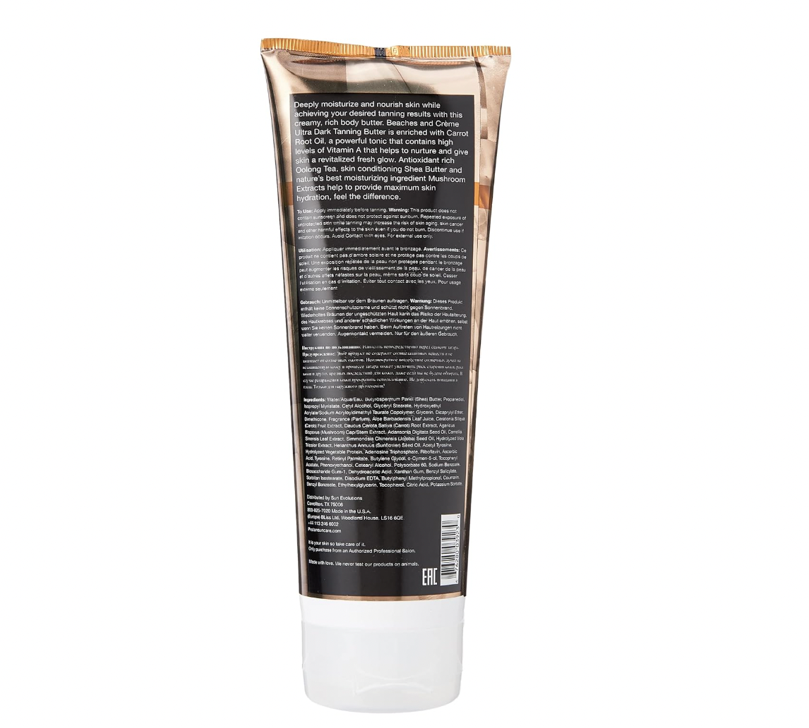 ProTan BEACHES and CREME Tanning Lotion Butter (8.5 ounce) indoor tanning lotion