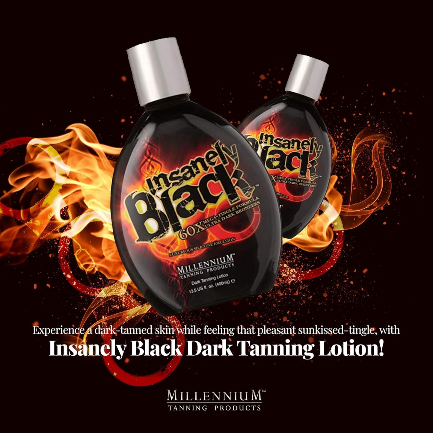 Millenium Tanning Products - Insanely Black 60X (Pack of 3)