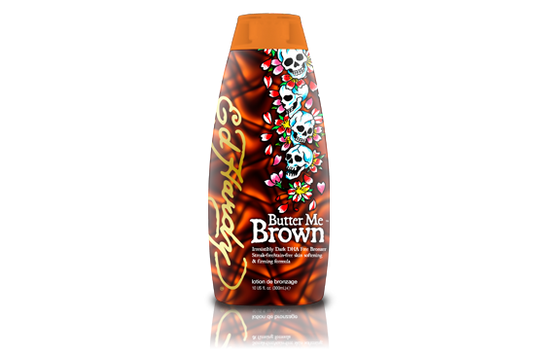 Ed Hardy Butter Me Brown Indoor Tanning Bed Lotion Bronzer 10 Oz