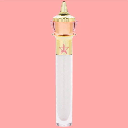 Jeffree Star Cosmetics The Gloss SKY HIGH ~ Metallic icy white with pale green and gold reflects