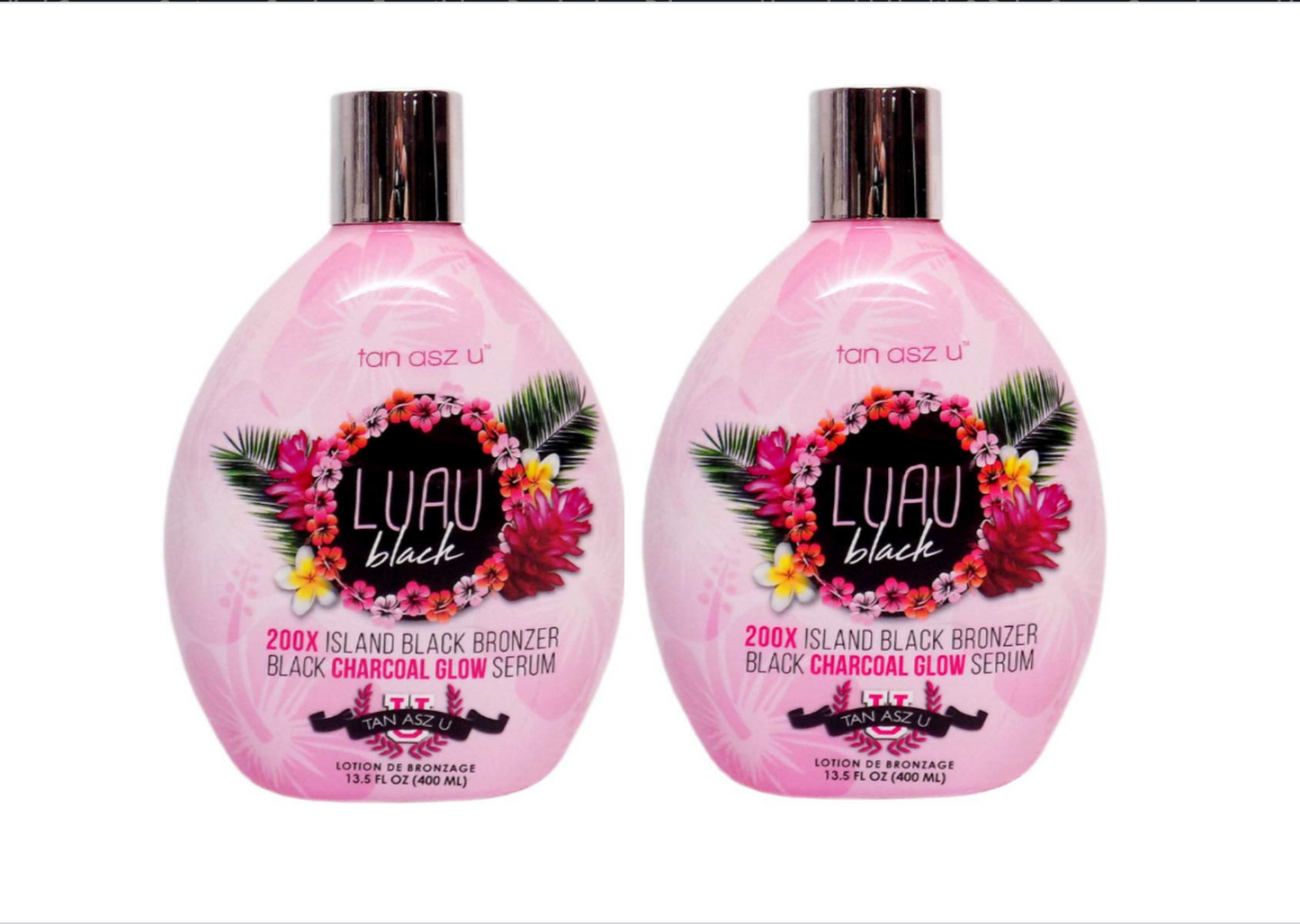 2-PACK Tan Asz U LUAU BLACK 200X Black Bronzer - 13.5 oz