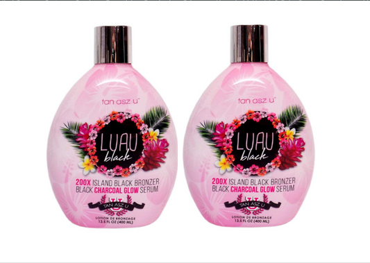 2-PACK Tan Asz U LUAU BLACK 200X Black Bronzer - 13.5 oz