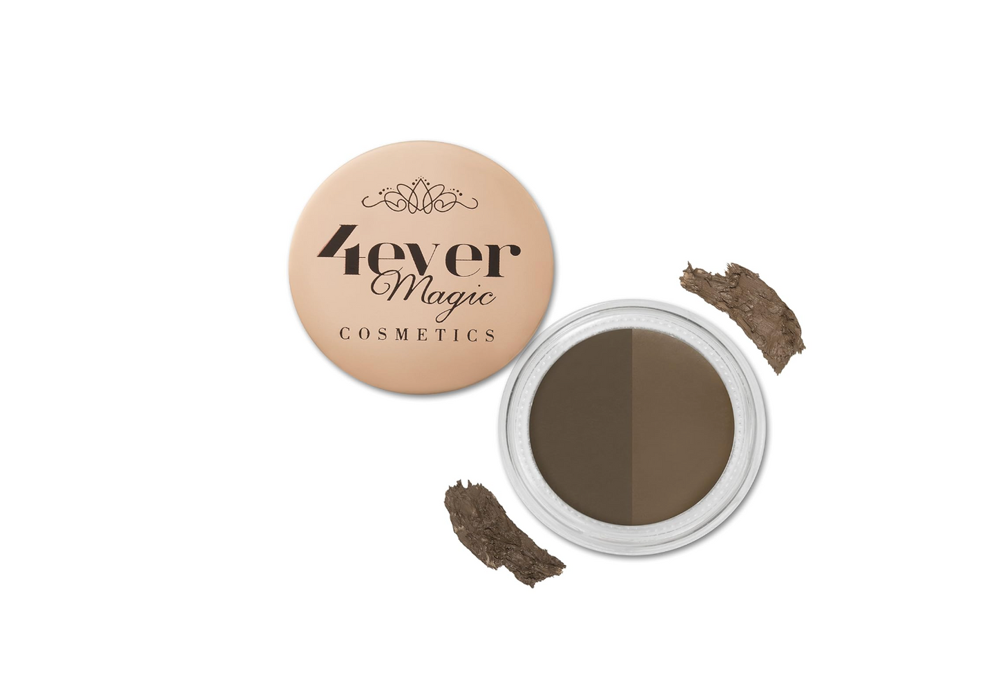 4ever Magic Cometics Double Shade Eyebrow Gel, Brush Included, Magic Dazzle Brown