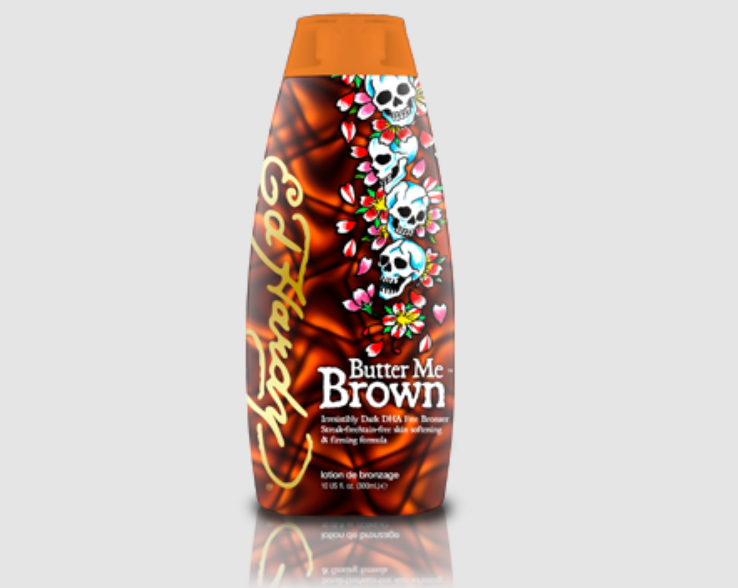 2 Ed Hardy Butter Me Brown Tanning DHA & Streak Free Bronzing Cream Lotion 10 Oz