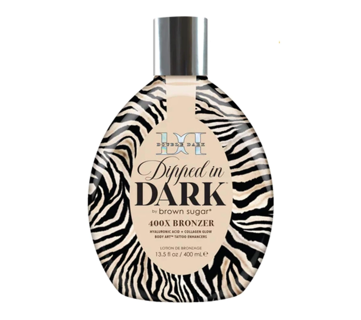 Brown Sugar Double Dark Dipped in Dark 400X Bronzer Tanning Bed Lotion 13.5 oz