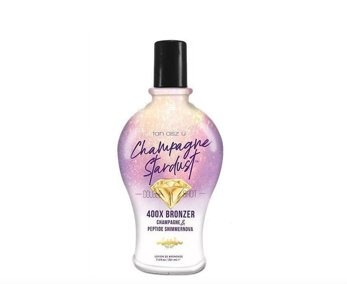 Champagne Stardust Double Shot 400X Bronzer Champagne & Peptide Shimmernova 7.5oz