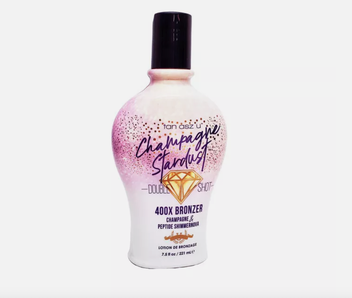 Champagne Stardust Double Shot 400X Bronzer Champagne & Peptide Shimmernova 7.5oz