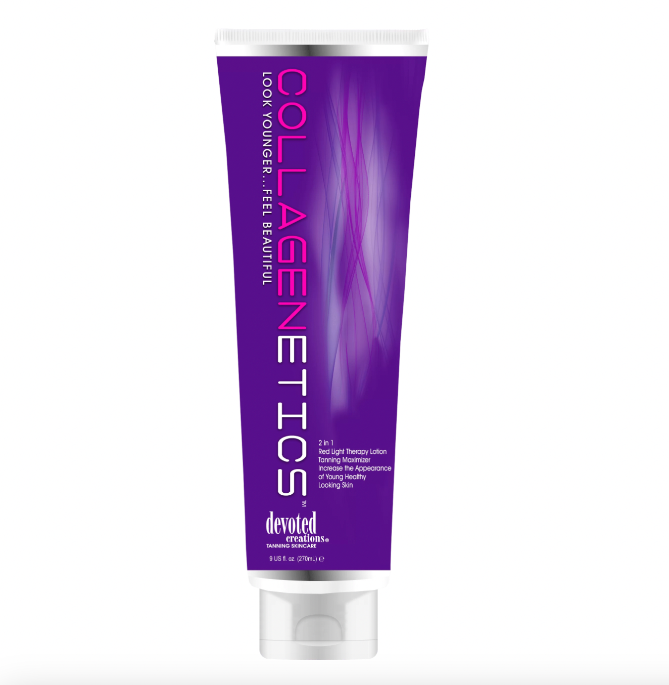 Collagenetics 2-in-1 Red Light Therapy Prep & Tanning Lotion - 9 oz.