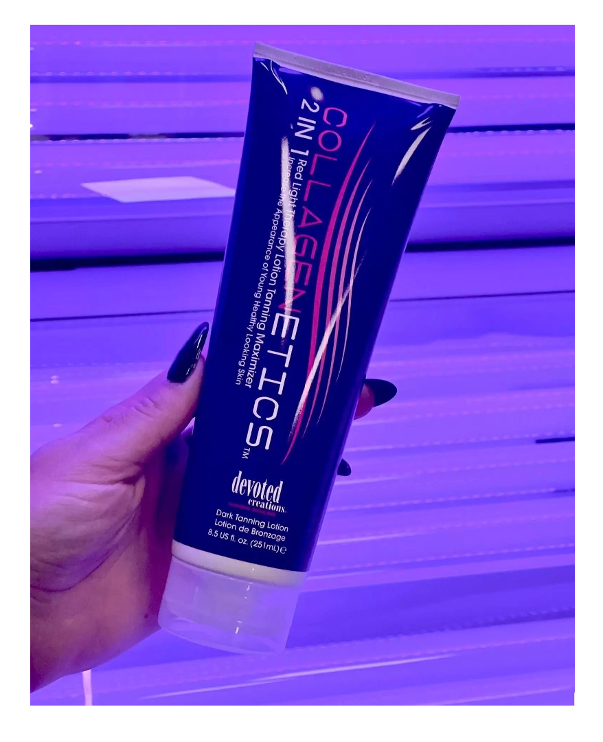 Collagenetics 2-in-1 Red Light Therapy Prep & Tanning Lotion - 9 oz.