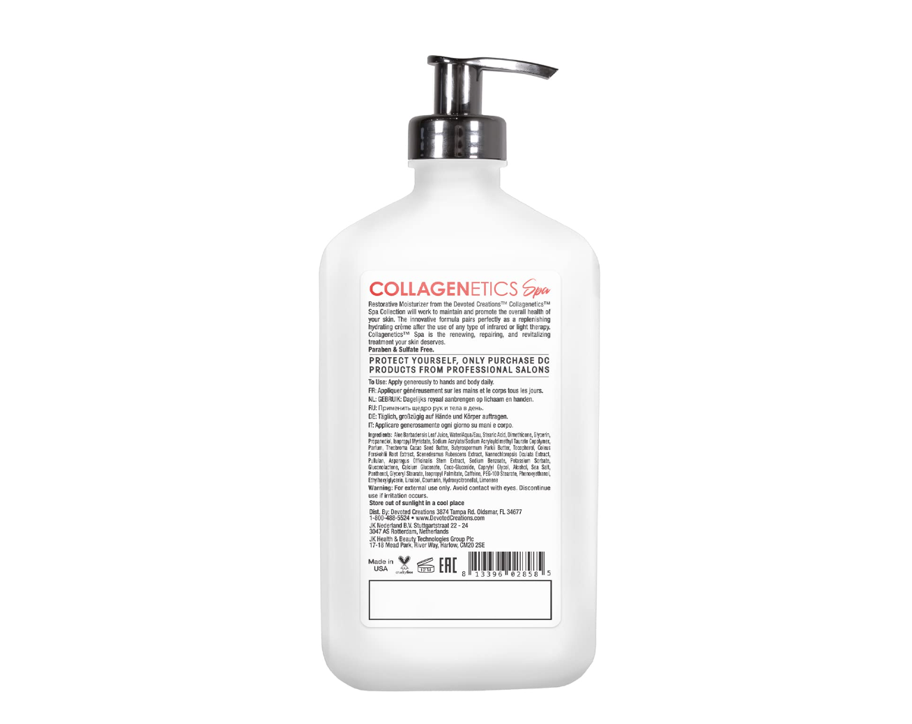 Devoted Creations Collagenetics Spa Restorative Moisturizer 18.25 oz