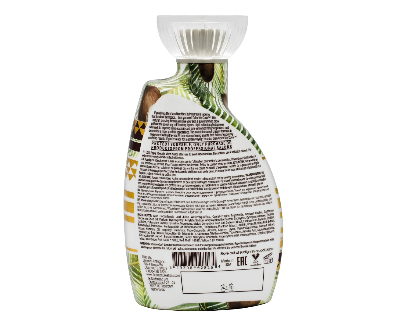 Devoted Creations Color Me Coco Bronzer Tanning Lotion 13.5 oz