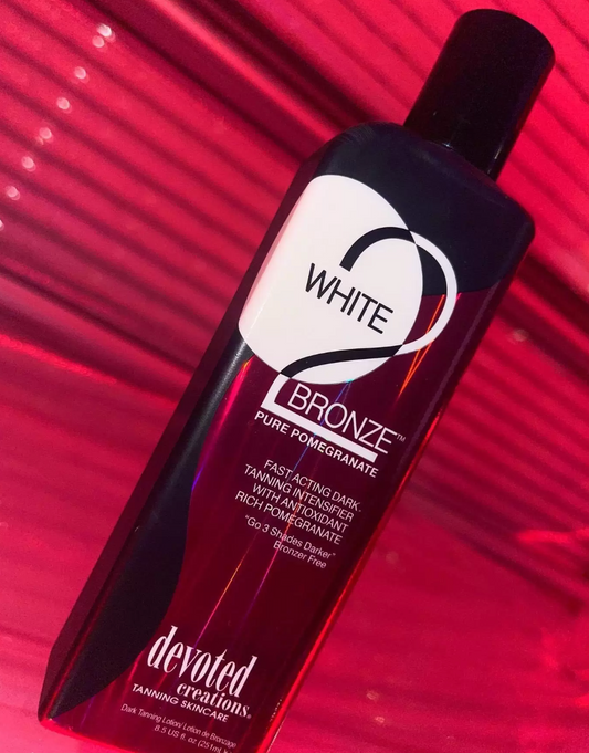 Devoted Creations WHITE 2 BRONZE PURE POMEGRANATE Lotion - 8.5 oz.