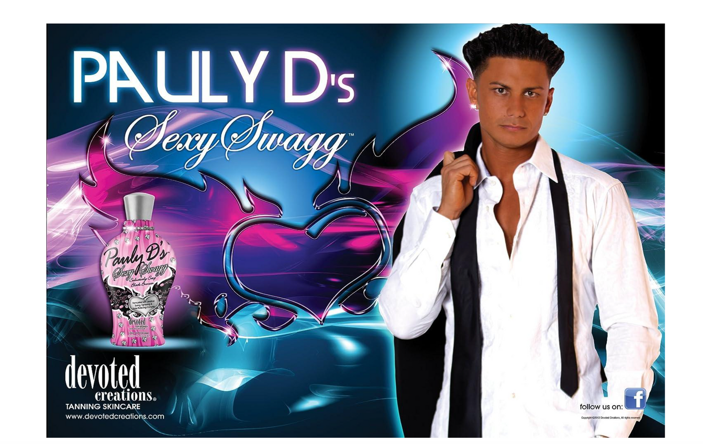 Devoted Creations Pauly D's Sexy Swagg Seductively Sexy Black Bronzer Tanning Lotion 12.25 oz