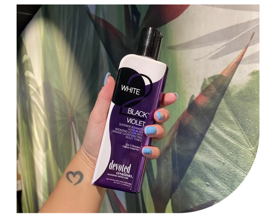 Devoted Creations WHITE 2 BLACK VIOLET Black Bronzer - 8.5 oz.