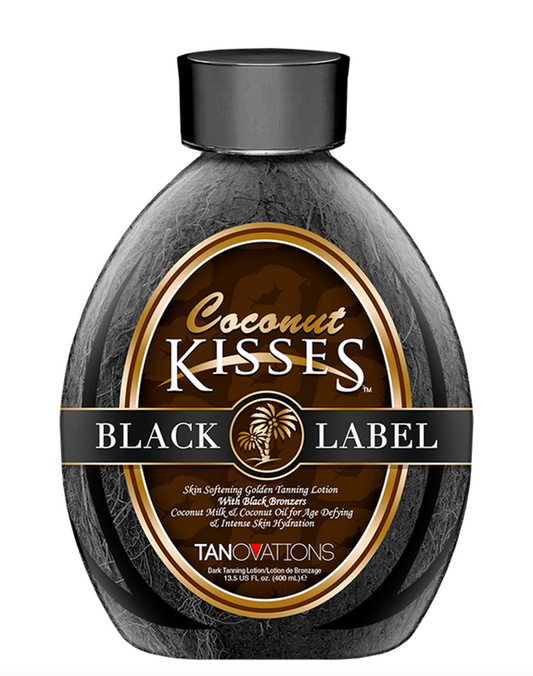Ed Hardy Lotion Coconut Kisses Black Label Black DHA Skin Hydrating Bronze 13.5z, Antioxidant, Medium