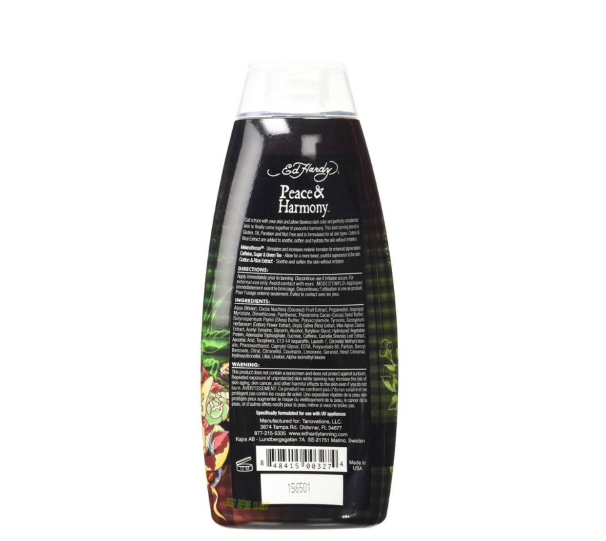 Ed Hardy Peace & Harmony Tanning Intensifier Bronzing Moisturizer Lotion 10 Oz