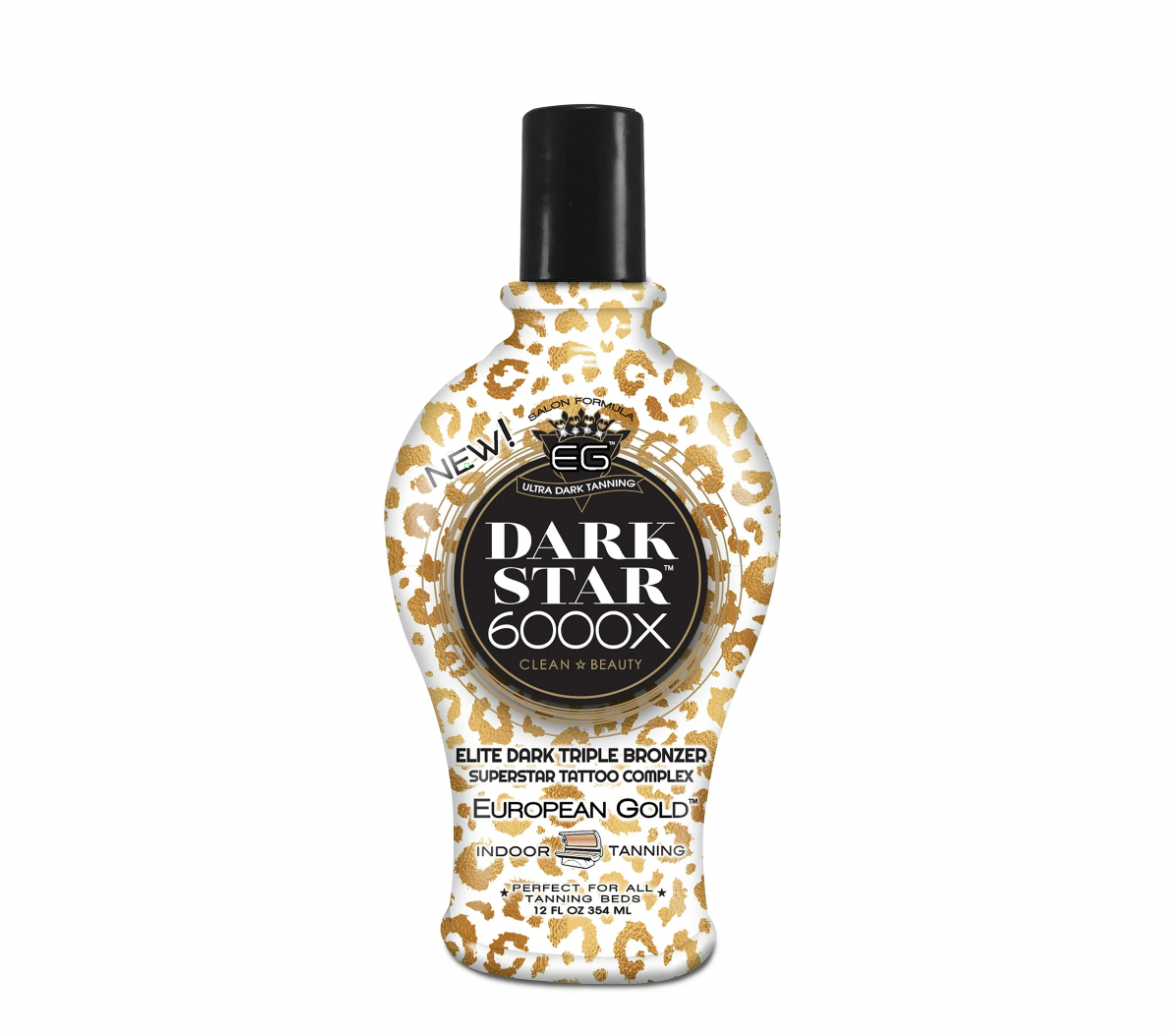 European Gold Dark Star 6000X Ultra Dark Tanning Lotion 12oz Elite Triple Bronze