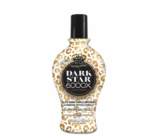 European Gold Dark Star 6000X Ultra Dark Tanning Lotion 12oz Elite Triple Bronze
