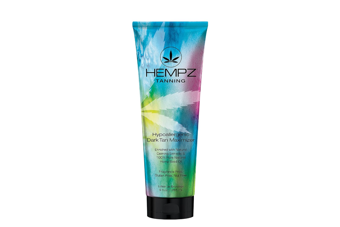 HEMPZ Hypoallergenic Dark Tan Maximizer - Herbal Moisturizing Self Tanning Lotion - Fragrance Free for Tanning Beds, Beach, Sun 9 Fl OZ