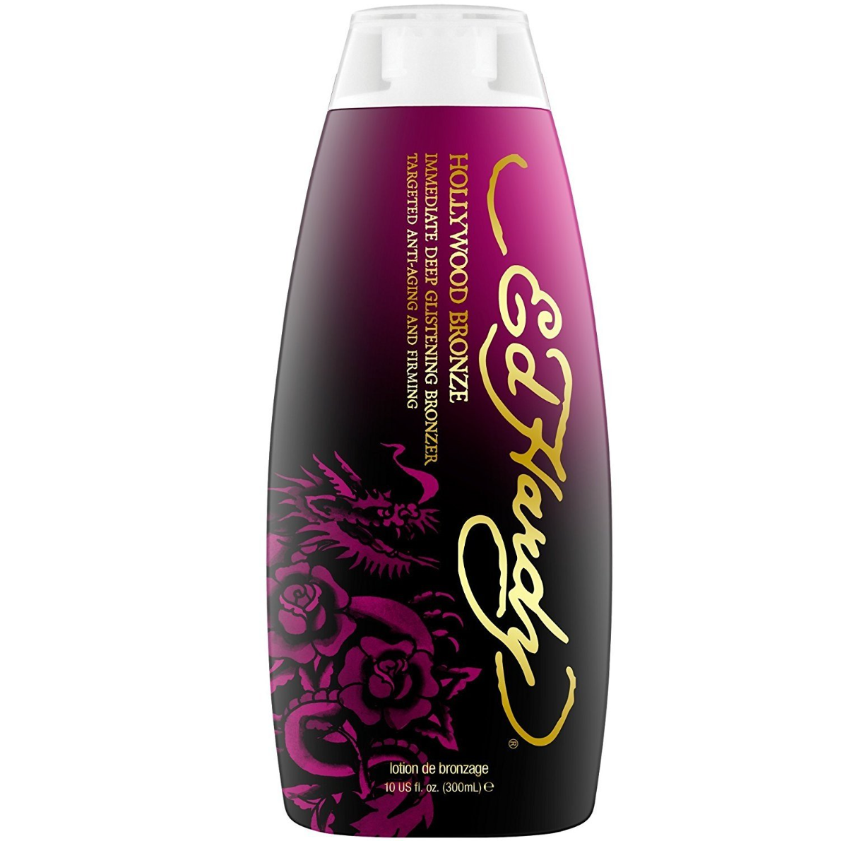 Ed Hardy Hollywood Bronze Bronzer Tanning Lotion, 10 oz.