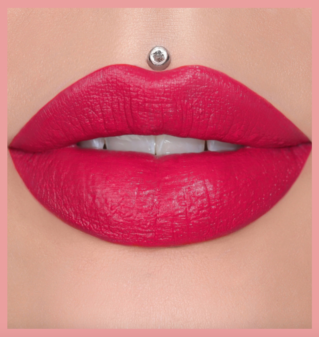 Jeffree Star Cosmetics Velvet Trap Pigment-Rich Lip Color with a Luxurious Velvet-Matte Texture Lipstick (Cherry Wet, Medium)