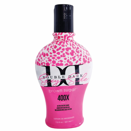 Tan Asz U Double Dark Sexy Side 400x tanning lotion, 7.5 Fl Oz (Pack of 1), Brown