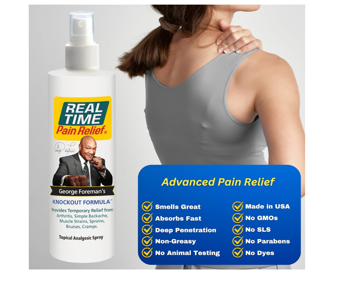 Real Time Pain Relief Knockout Formula - 12oz Spray