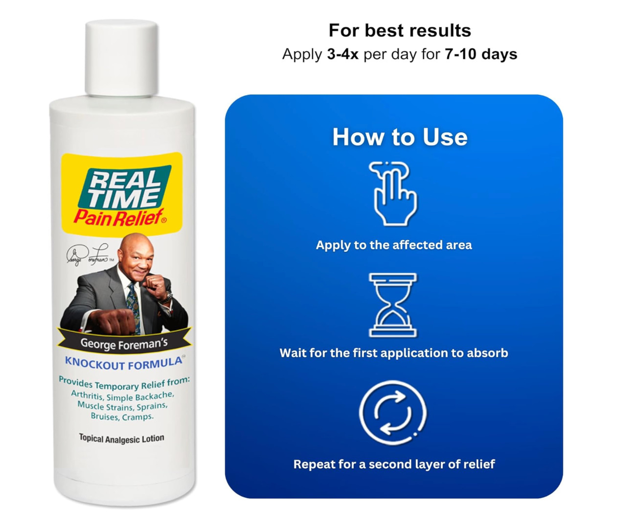 Real Time Pain Relief Knockout Formula - 16oz Bottle
