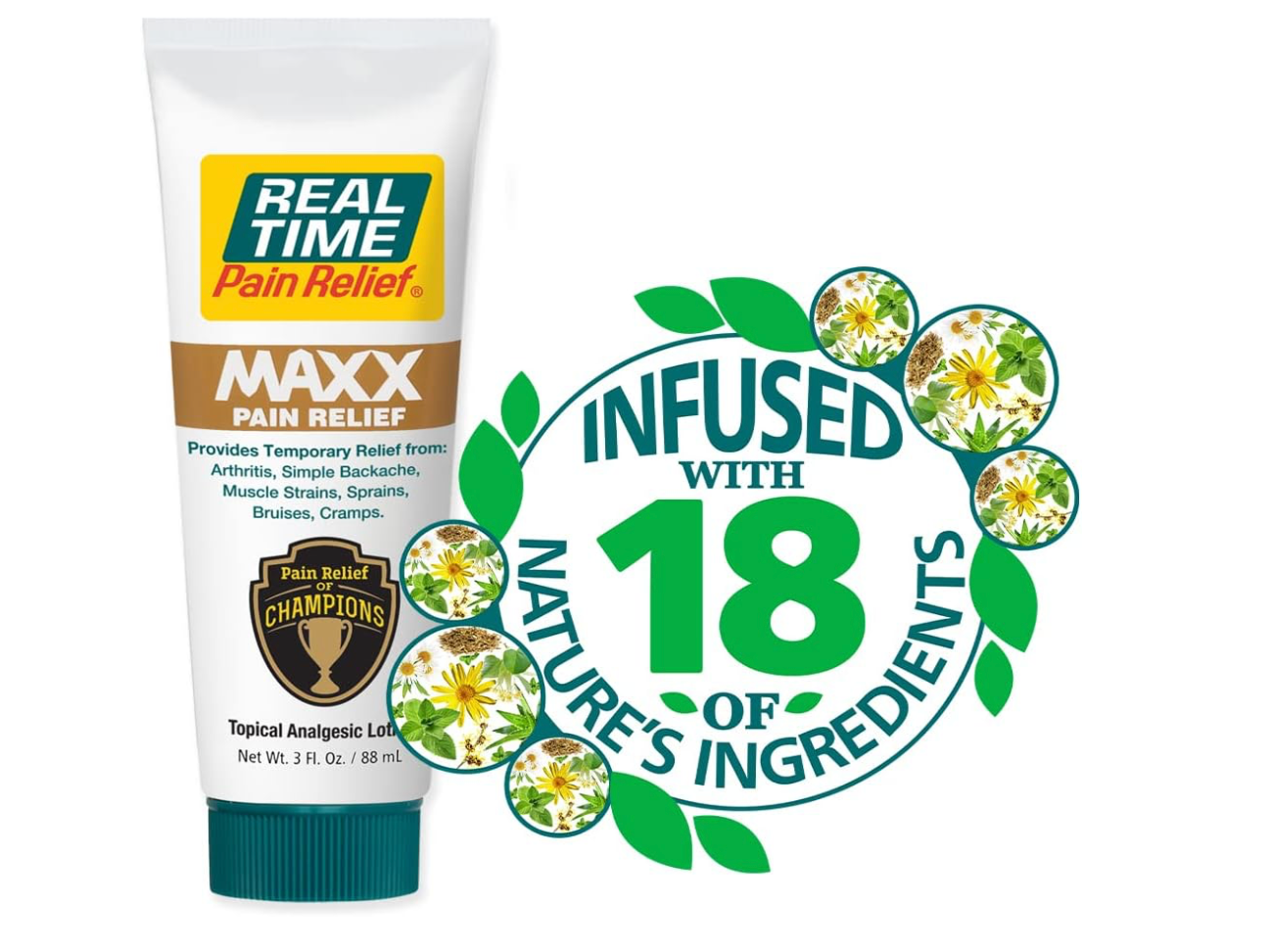 Real Time Pain Relief MAXX - 3oz Tube |