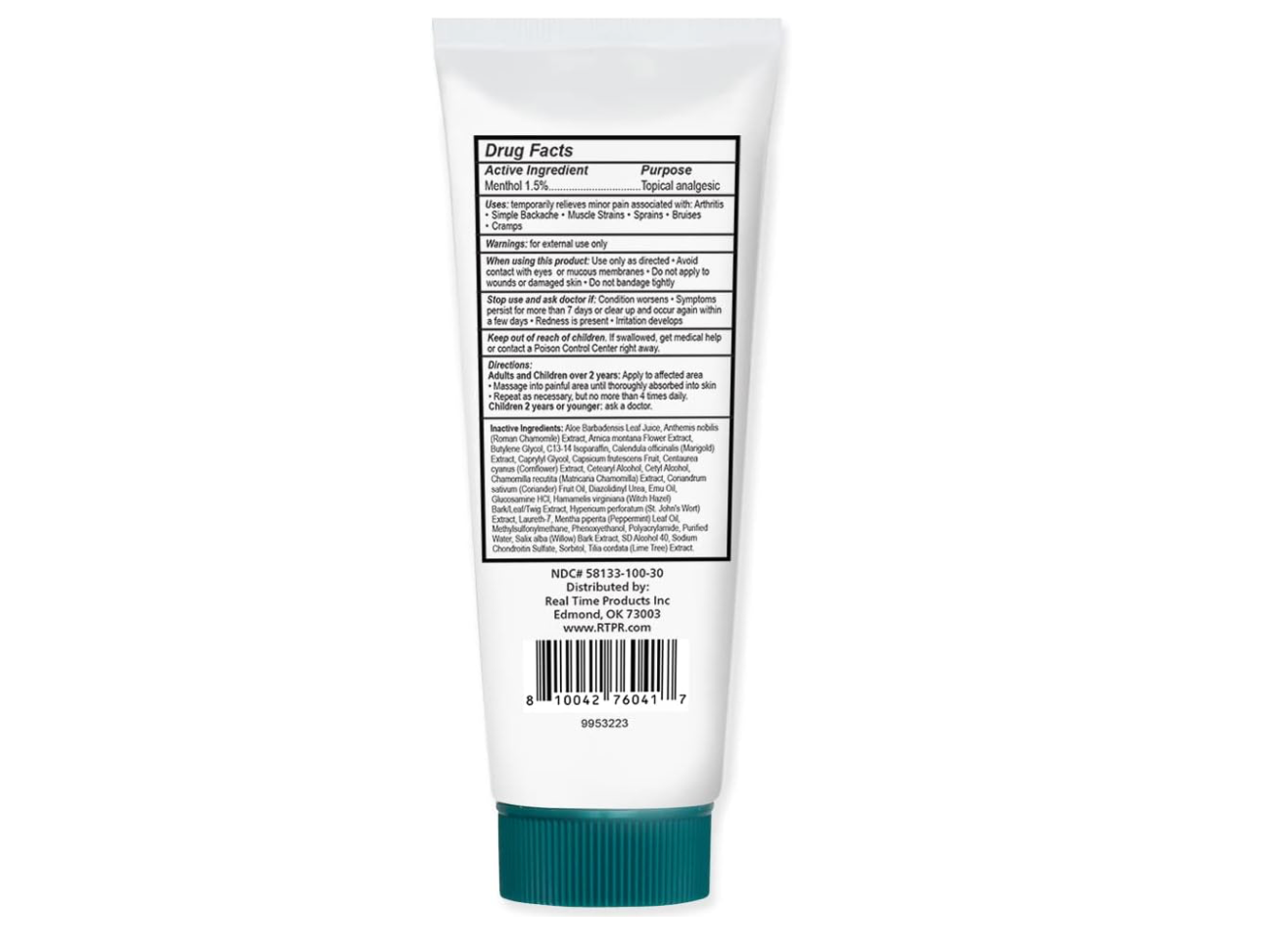 Real Time Pain Relief MAXX - 3oz Tube |