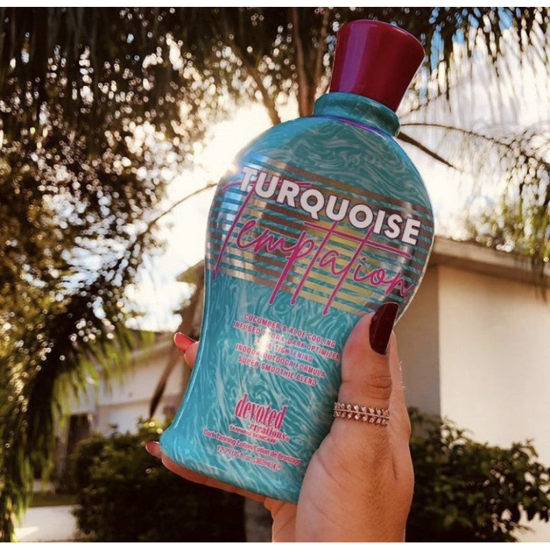 Devoted Creations Turquoise Temptation Indoor and Outdoor Tanning Lotion 12.25 oz